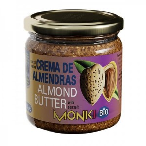 Crema de almendras tostadas con sal bio 330gr.