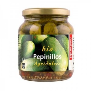 Pepinillos agridulces bio 350g