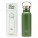 Botella termo BBO verde con tapón de bambú 500ml Botella termo BBO verde con tapón de bambú 500ml
