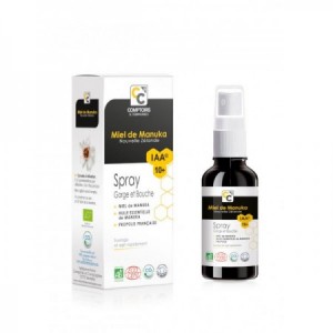 Spray de Manuka IAA10+ para la garganta y boca Bio 25 ml