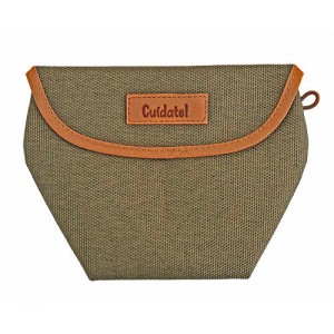 Funda para mascarilla "Cuidate" adulto Verde Kaki