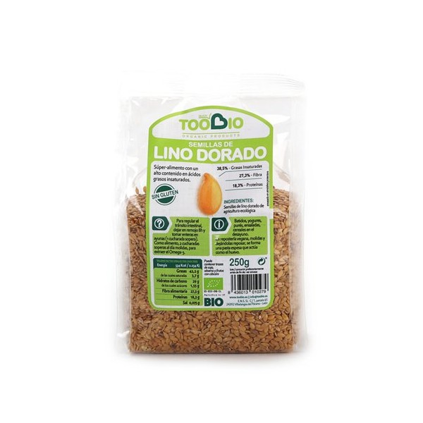 Semilla lino dorado bio 250 grs. Semilla lino dorado bio 250 grs.