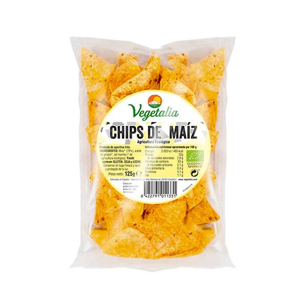Chips de maíz bio 125gr