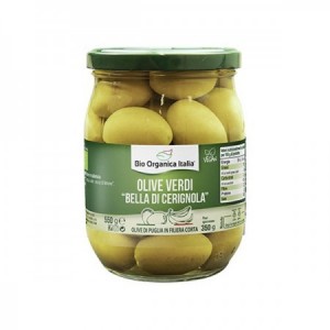 Aceitunas verdes gigantes "Bella di Cerignola" bio 550gr