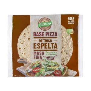 Bases de pizza de espelta masa fina 3 unidades