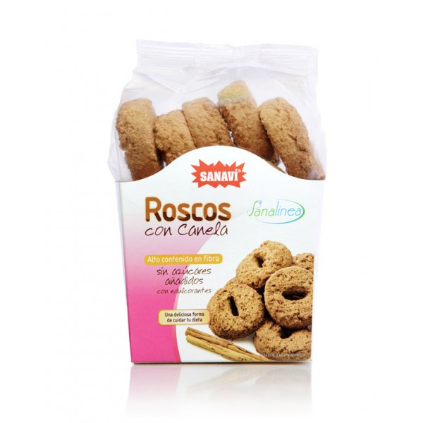 Roscos con canela sin azúcares 200 gr.