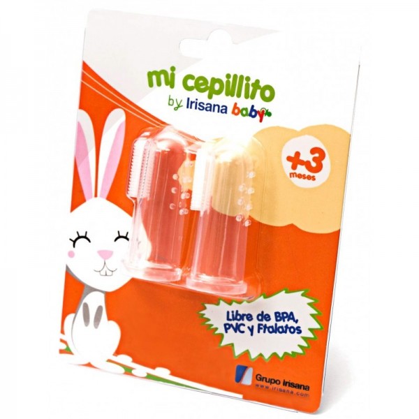 Cepillo dental de silicona para bebé "Mi cepillito"