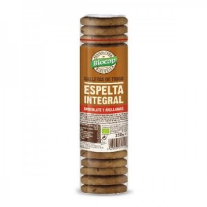 Galletas de espelta integral con chocolate y avellanas 250 g