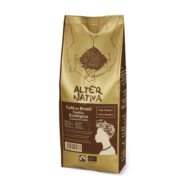 Café en grano de Brasil Santos Bio 500gr