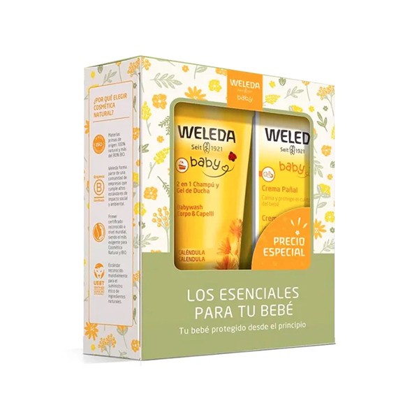 CHAMPÚ Y GEL DE DUCHA DE CALÉNDULA PARA BEBE 200 Ml.