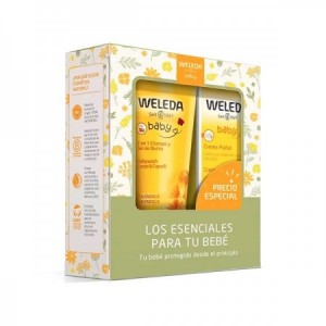 CHAMPÚ Y GEL DE DUCHA DE CALÉNDULA PARA BEBE 200 Ml.