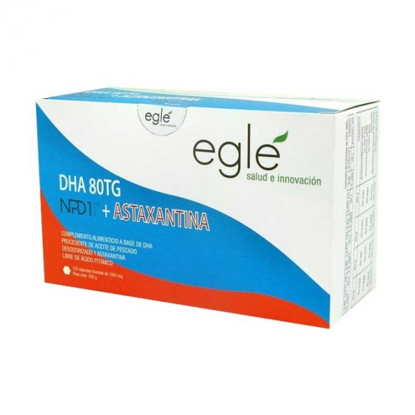DHA 80TG NPD1 + Astaxantina 120 cápsulas