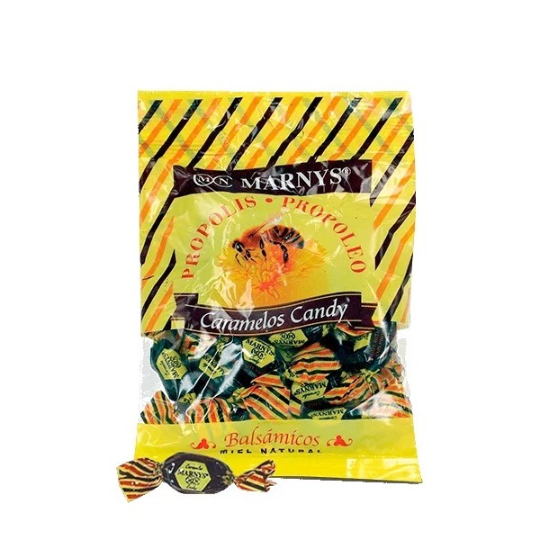 Caramelos de propóleo con miel bolsa 60 gr.