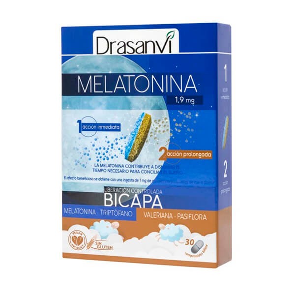 Melatonina bicapa retard 30 comprimidos