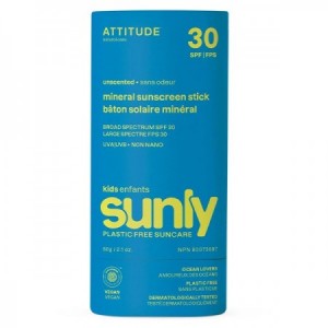 Protector solar SPF 30 100% mineral Plastic Free Baby Kids Stick