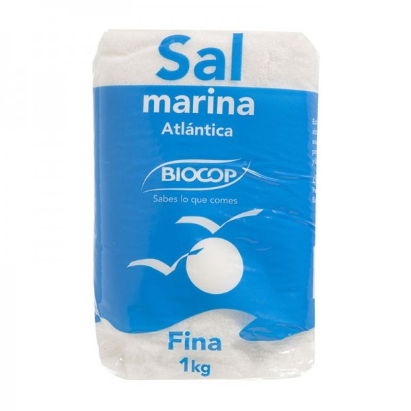 Sal marina fina atlántica 1kg