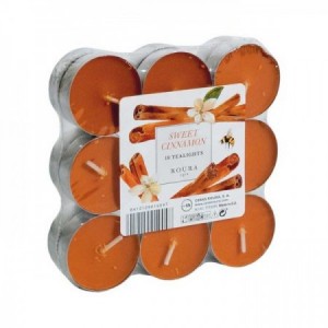Pack 18 velas lamparilla aroma a Canela