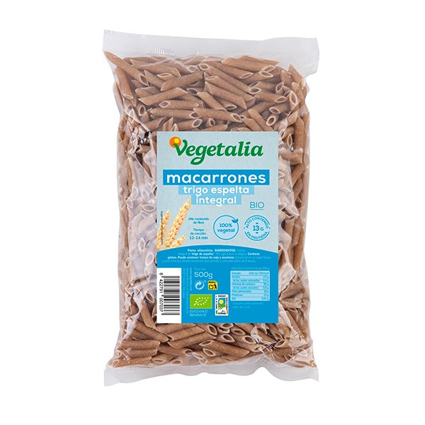 Macarrones de espelta integral bio 500mg