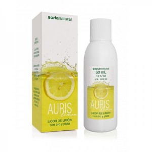 Auris Lemon licor de limón con oro y plata