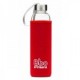 Botella de borosilicato con funda de neopreno rojo 550ml