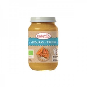 Potito de verduras y trucha 200g.