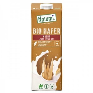 Bebida de avena natural bio 1L