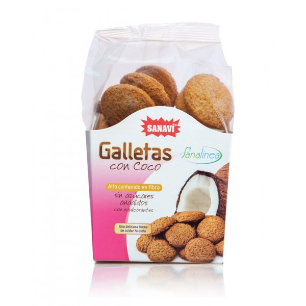 Galletas con coco sin azúcares 200 gr.
