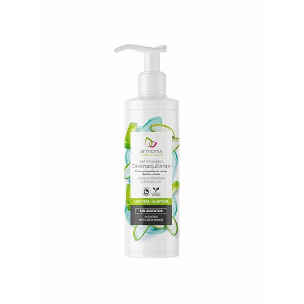 Gel desmaquillante al agua con aloe vera 150ml
