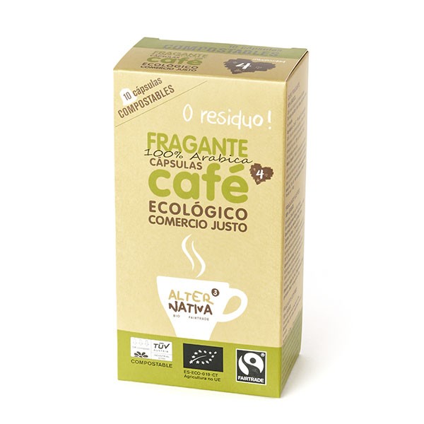 Café Fragante Bio en cápsulas biodegradables Nespresso