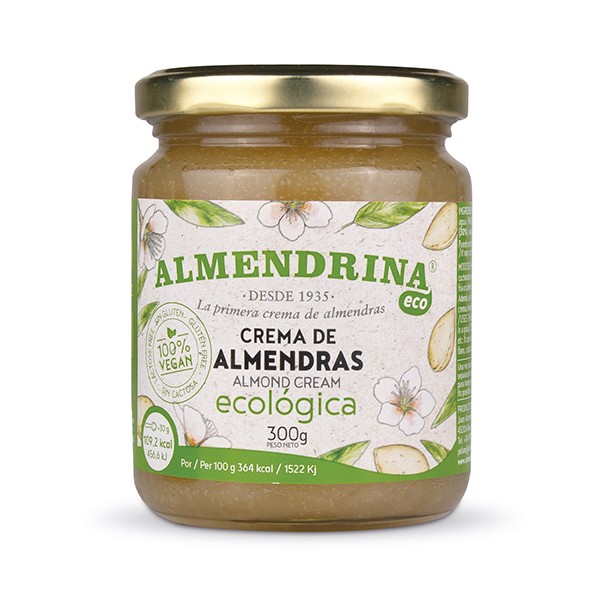 Crema de almendras ecológica 300grs.