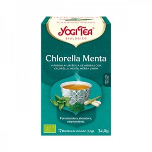 Infusión ayurvédica chlorella menta 17 filtros