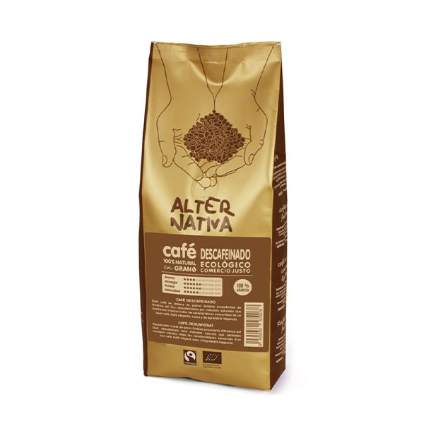 Café descafeinado en grano Bio 500 gr