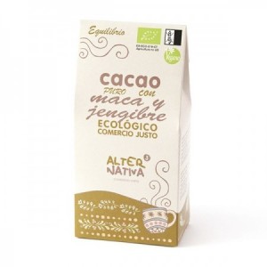 Cacao puro con maca y jengibre Bio 125gr