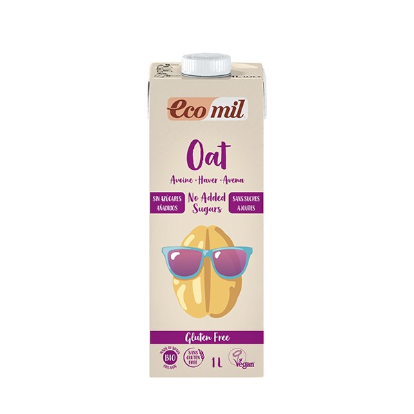 Bebida de avena nature sin gluten 1L