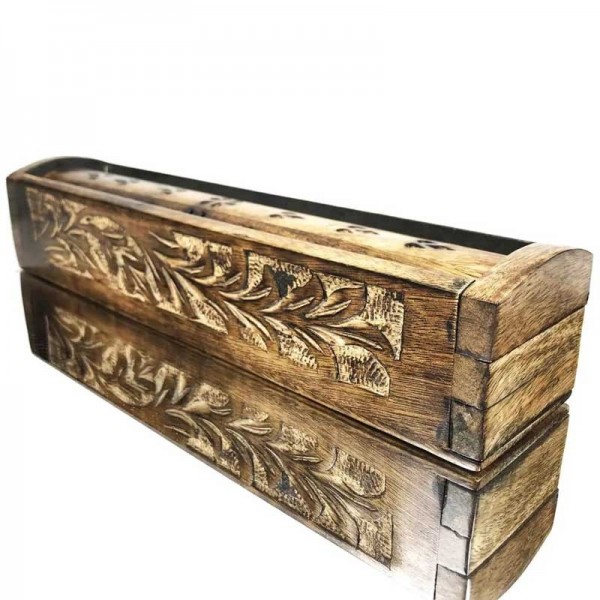 Incensario madera caja baúl Tandi