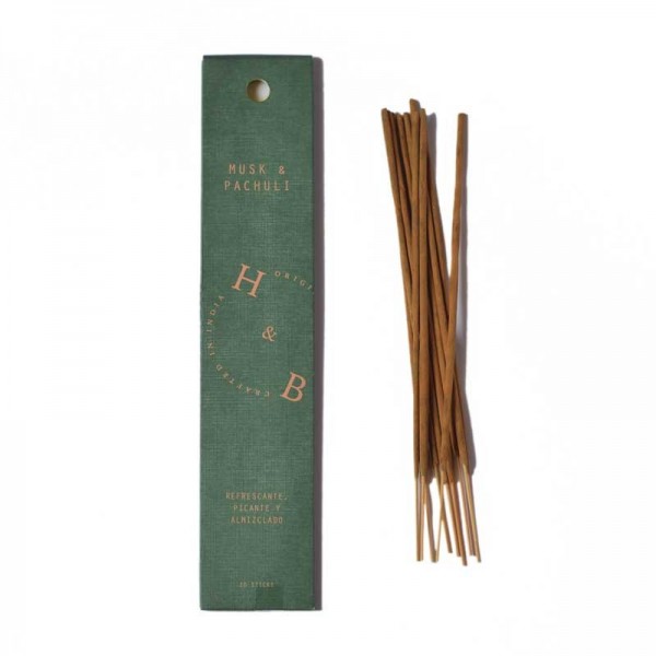 Incienso natural en varillas - Musk y Pachuli