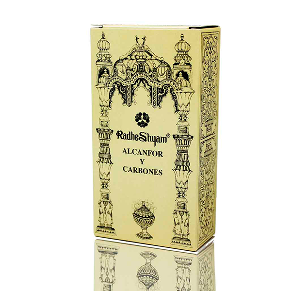 Incienso alcanfor y carbones