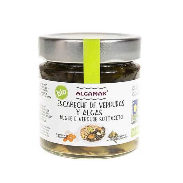 Albas y verduras en escabeche bio 190gr.