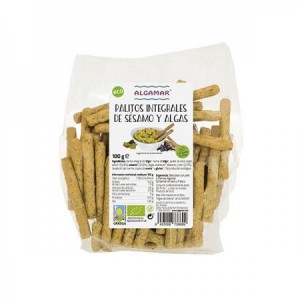 Palitos de sésamo y algas con aceite de oliva bio 110gr