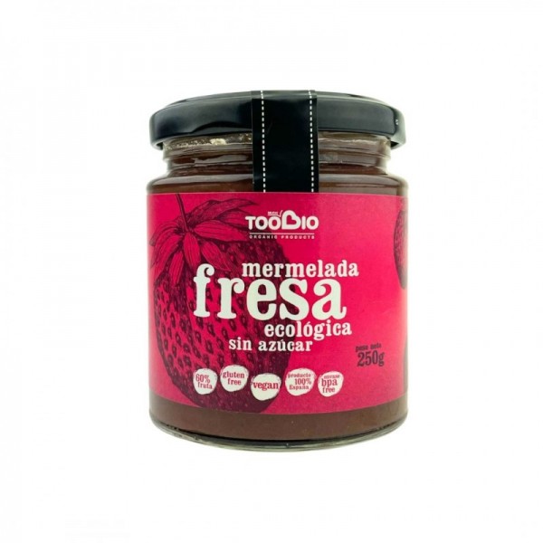 Mermelada extra de fresas sin azúcar bio 250gr