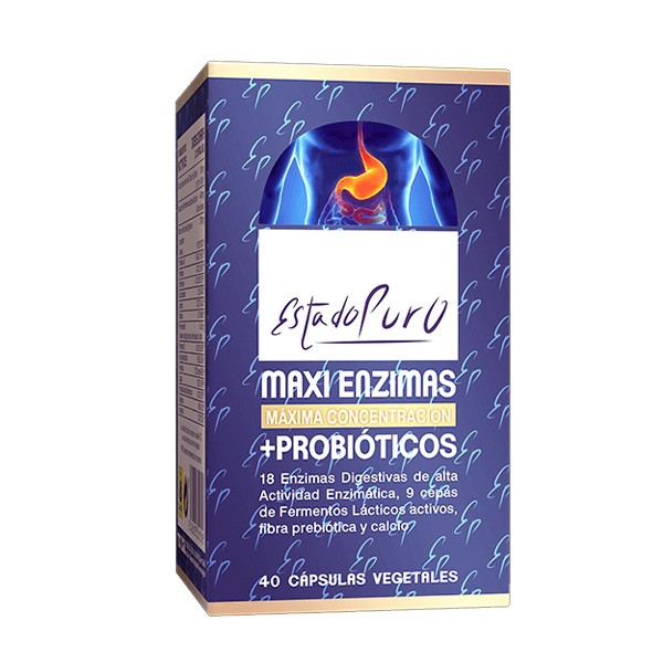 Maxi enzimas + probióticos 40 cápsulas
