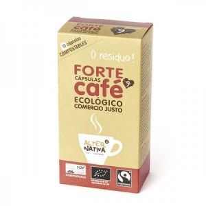 Café Forte Bio en cápsulas biodegradables Nespresso