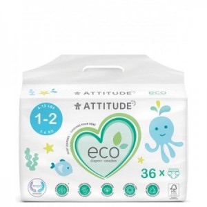 Pañales talla 1-2 (de 3 a 6 kg) 36 unidades