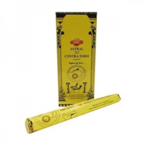SAC-INCIENSO VARILLAS ASTRAL 7X7 CONTRA TODO 20 Sticks.