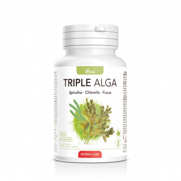 Triple alga (Chlorella Espirulina Fucus) 120 cápsulas