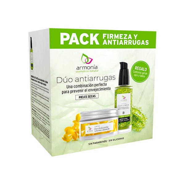Pack Duo Antiarrugas (Crema Revitalizante + Contorno de Ojos y Labios)