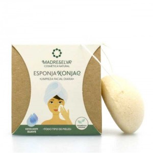 Esponja konjac para limpieza facial