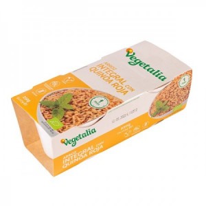 Vasitos de arroz integral y quino roja Bio 2x125gr