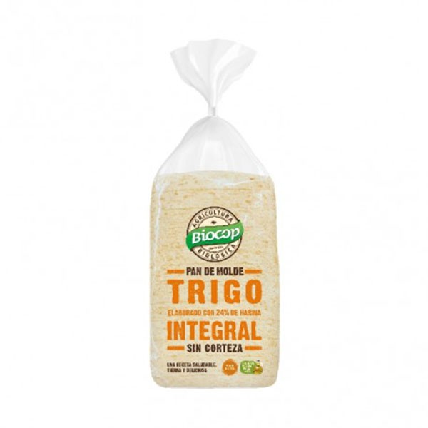 Pan de molde integral sin corteza bio 300gr