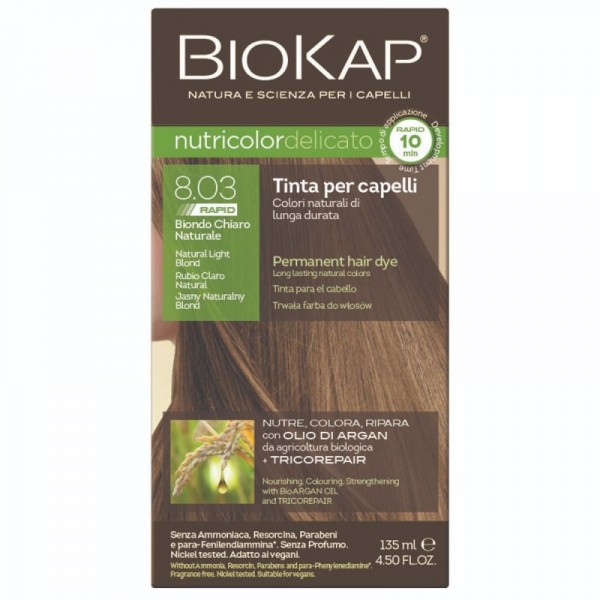 TINTE RAPID DELICATO 8.03 RUBIO CLARO NATURAL 140 Ml.